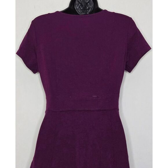 Scottevest Daisy Dress Size XS Hidden  Pockets Purple Knit Stretch - Picture 5 of 7